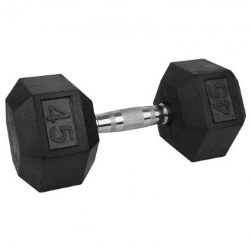 Mancuerna Hexagonal Hule 45lbs